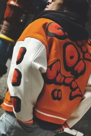 Embroidery Varsity Jacket Men PU Leather Sleeves Oversized Bomber Jackets Women Baseball Coats Streetwear Men Clothing