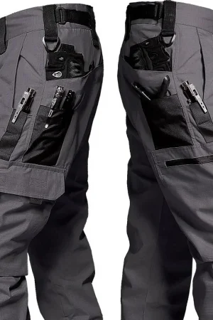 Wear Resistant Work Pant Man Multi-pocket Straight Cargo Trousers Outdoor Jogging Tactical Pants Spring Autumn Casual Trousers